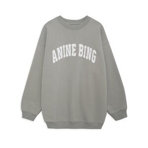 Anine Bing Tyler Gray Oversized Sweatshirt Size XL